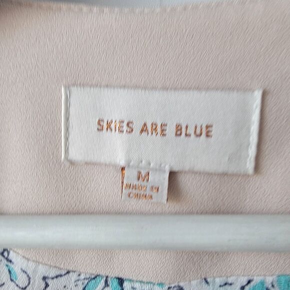 Skies Are Blue women's Raja collarless blazer size M in a light pink ruched slee - Picture 5 of 6